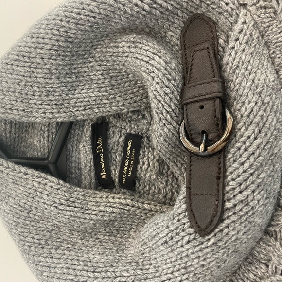 Grey knit poncho - massimo dutti - Picture 3 of 3